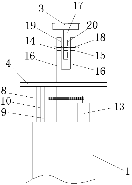 Angle adjustment mechanism for fan head