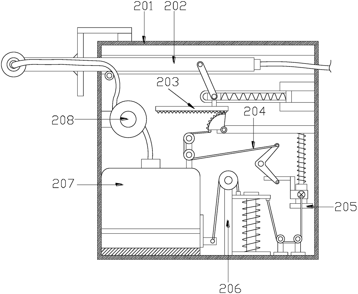 Device for forming bagged spring strings