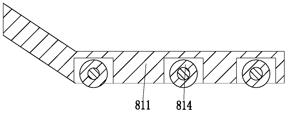 Building site steel bar machining area steel bar bending treatment machine and treatment method