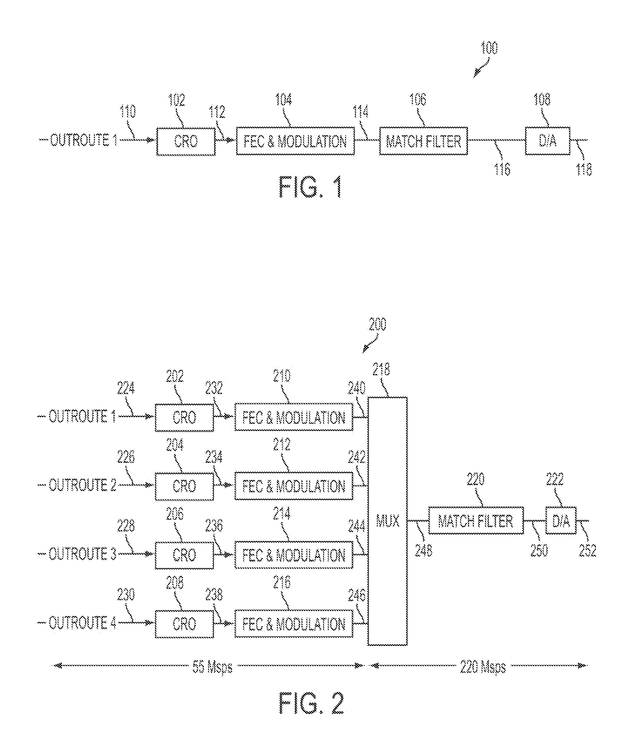 System and method for multi-carrier multiplexing