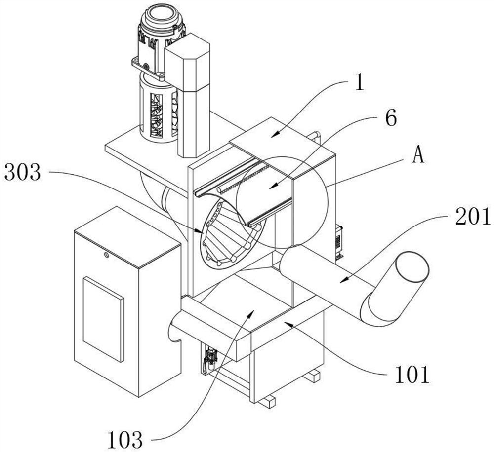 Waste gas treatment device for anesthesiology department