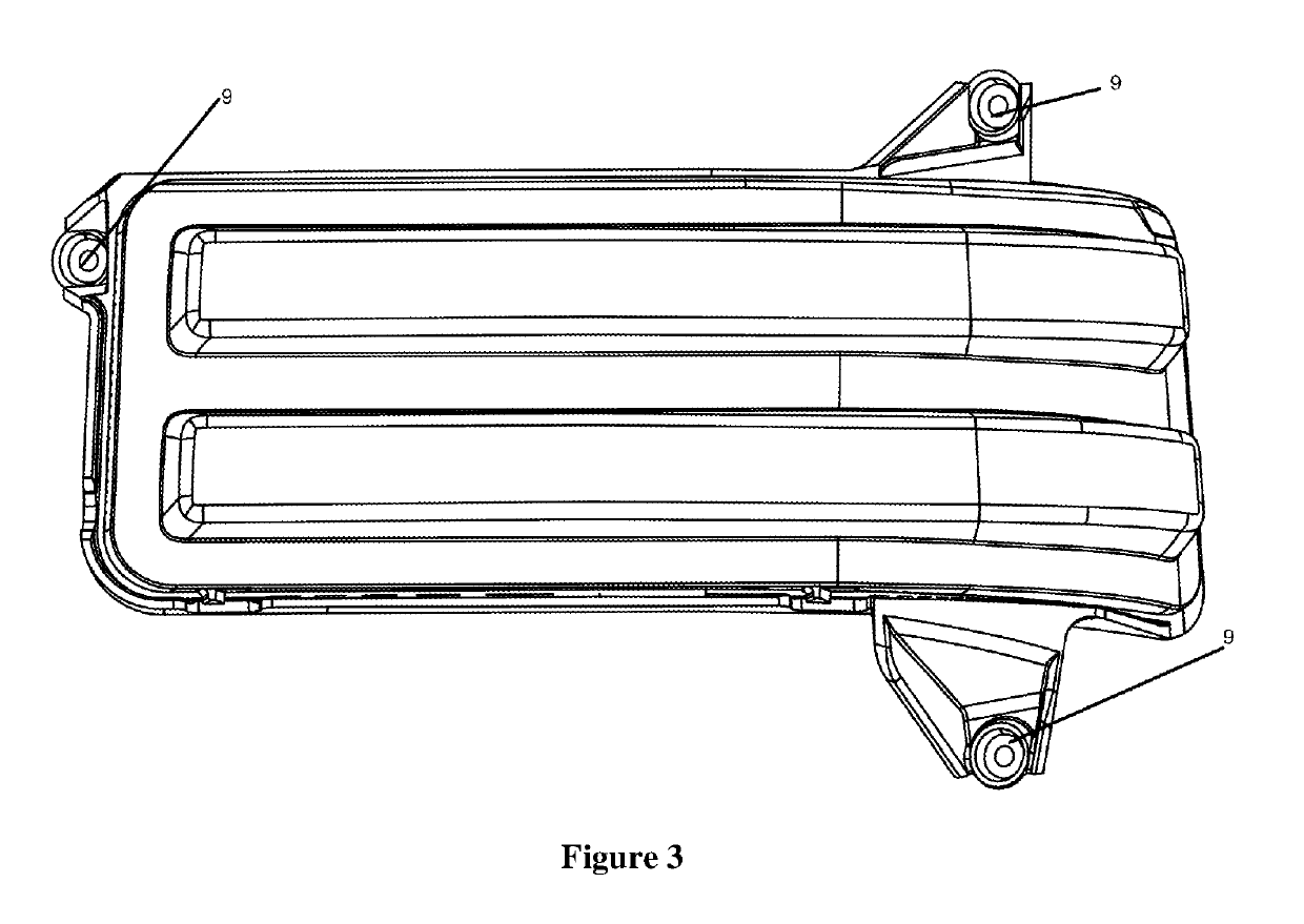 Vehicle lamp integrating a turn signal light, a side marker light and a headlight