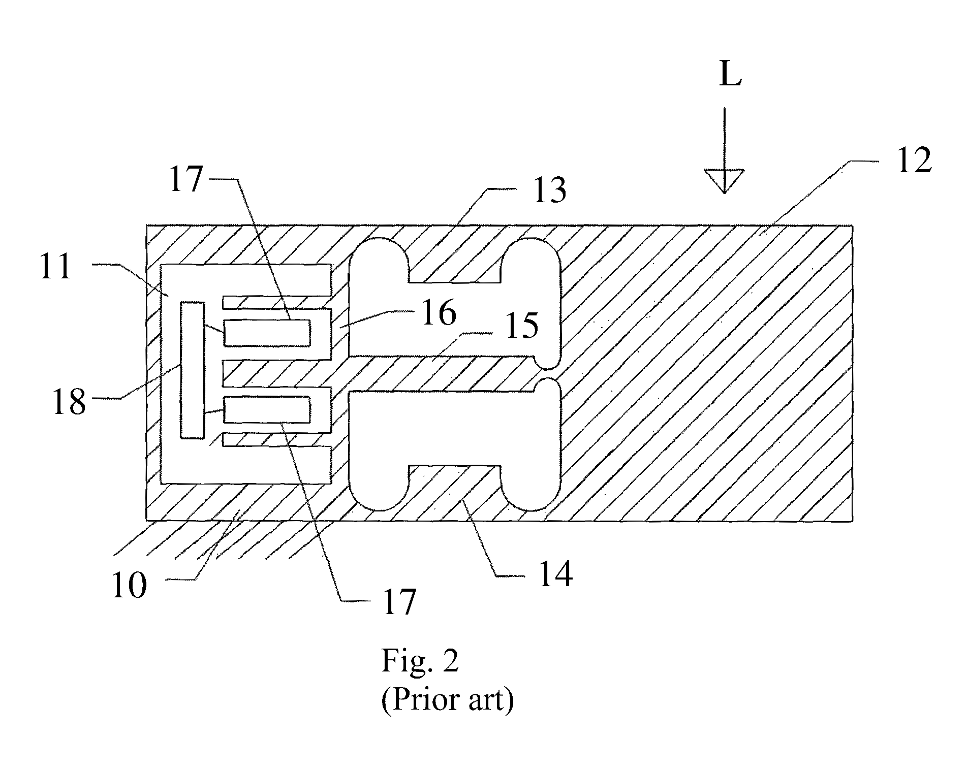 Load cell having an elastic body