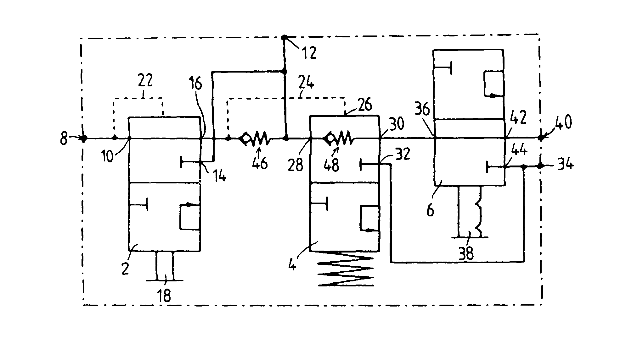 Valve arrangement for controlling a brake system of a trailer vehicle