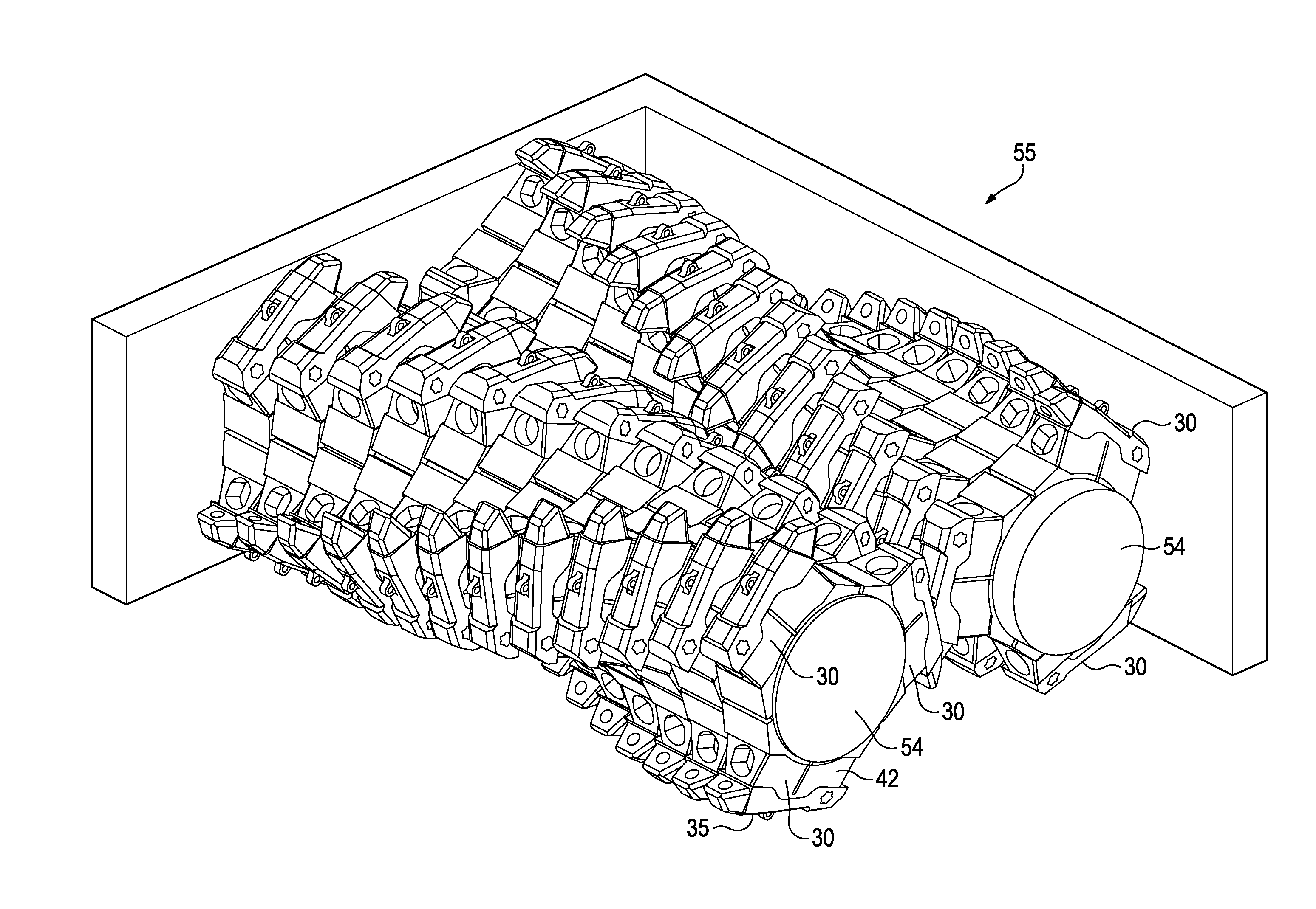 Replaceable Wear Parts For An Earth-Working Roll