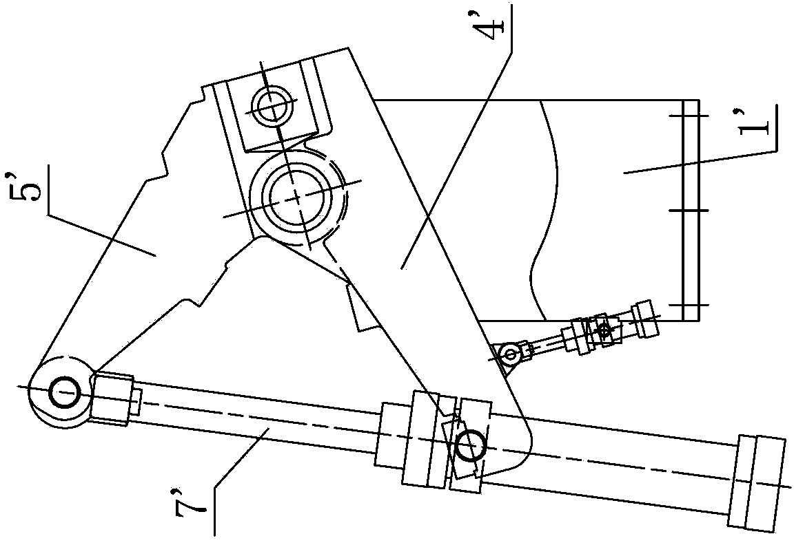 Three-jaw necking machine synchronizing by rack