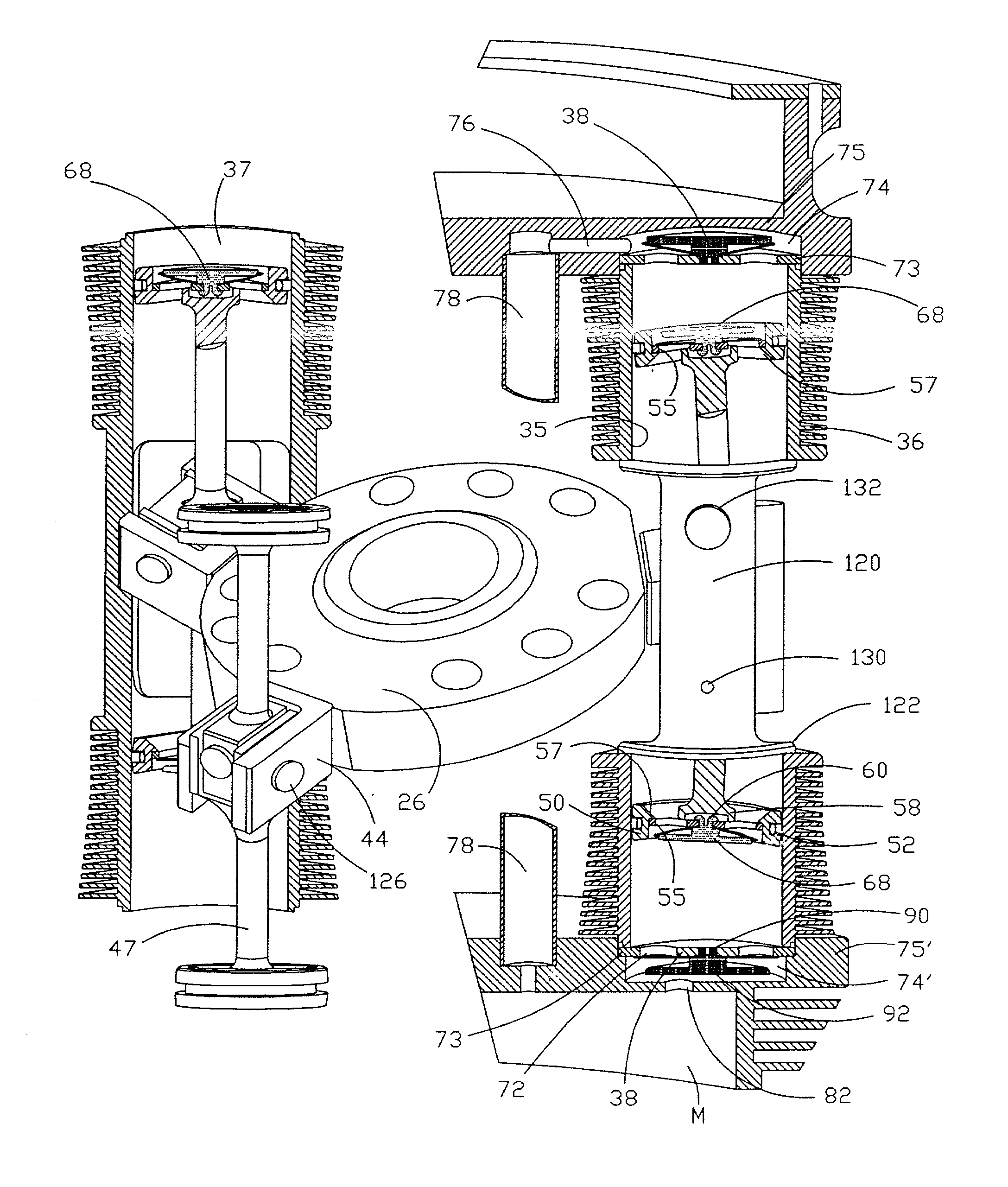 Shuttle piston assembly with dynamic valve