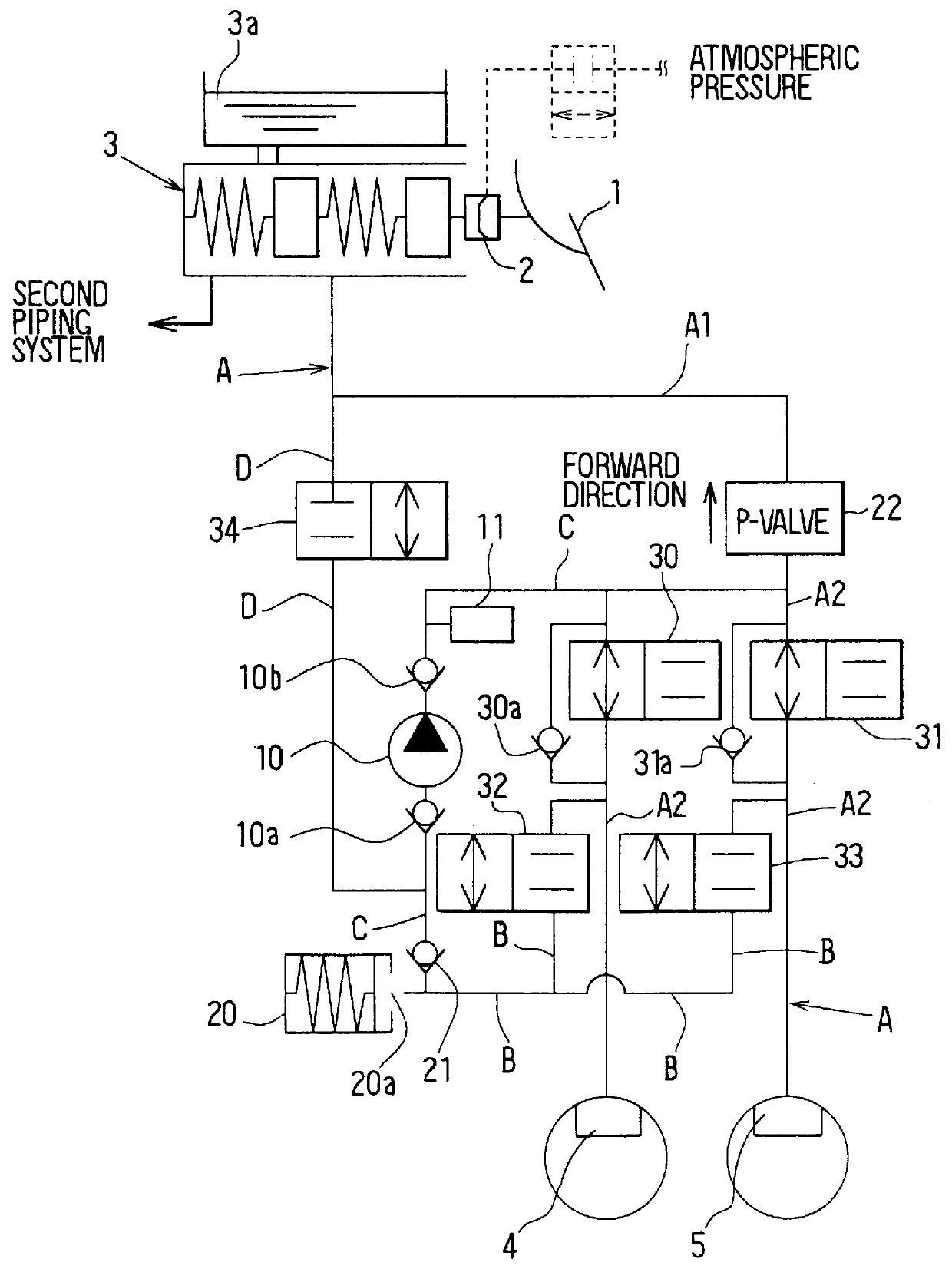 Braking system for a vehicle