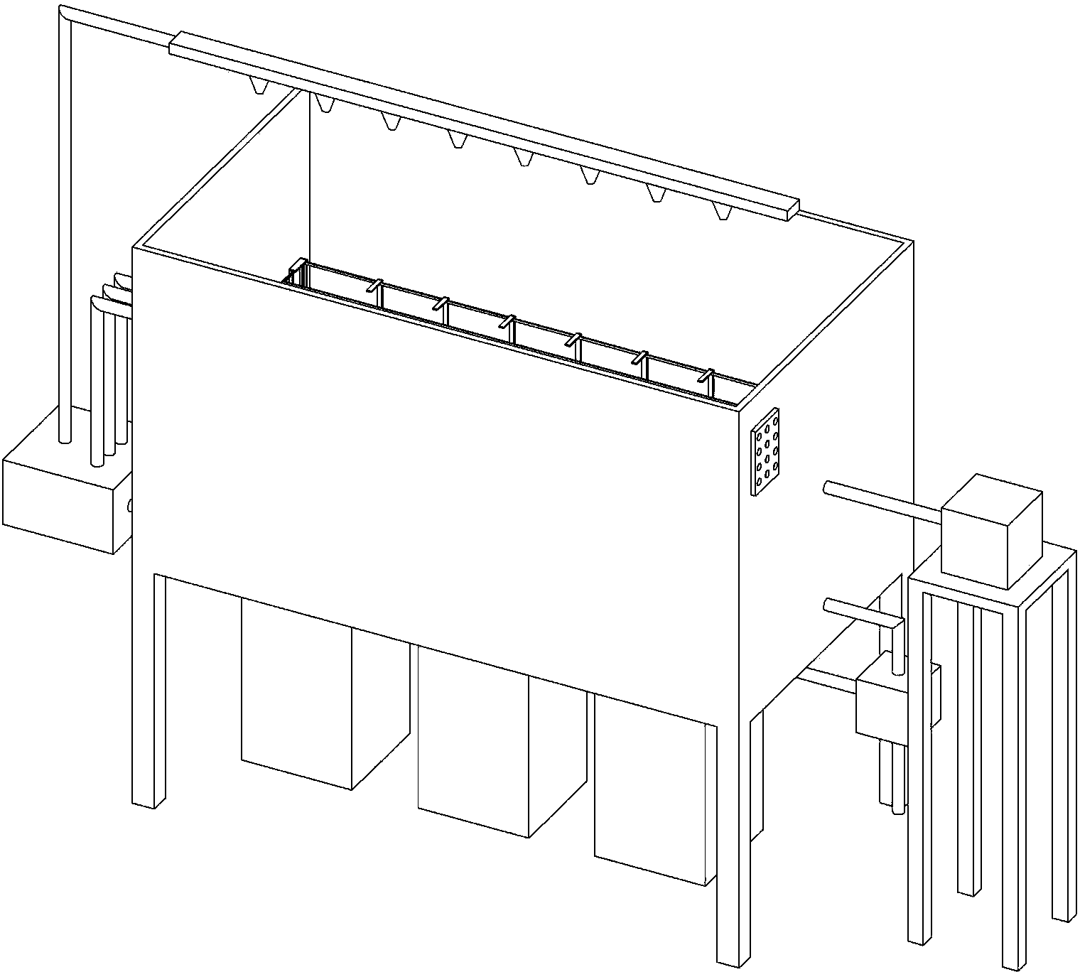 Fully-automatically-controlled efficient ultrasonic bottle washer