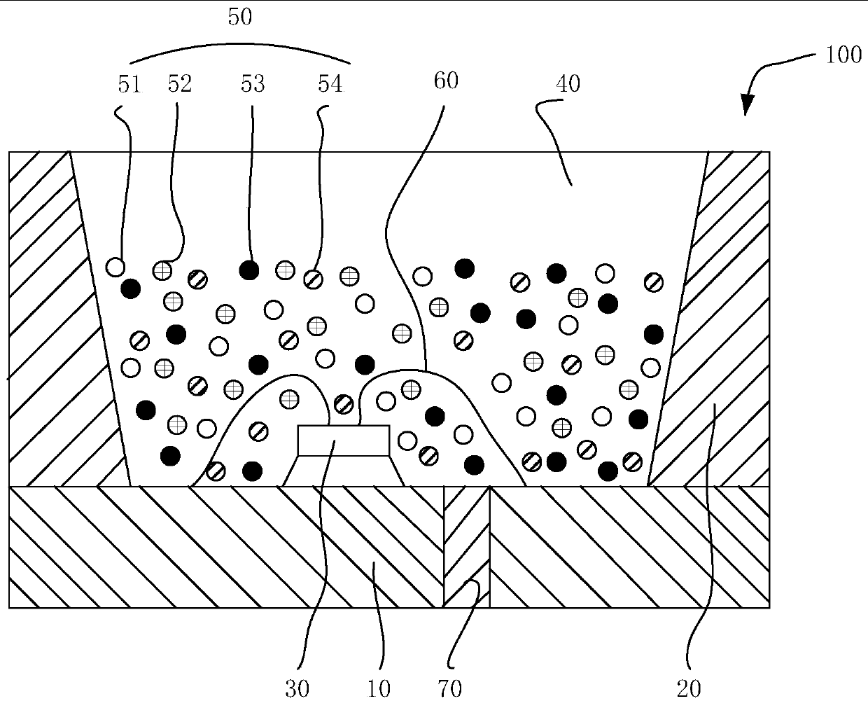 Fluorescent mixture and light-emitting device thereof