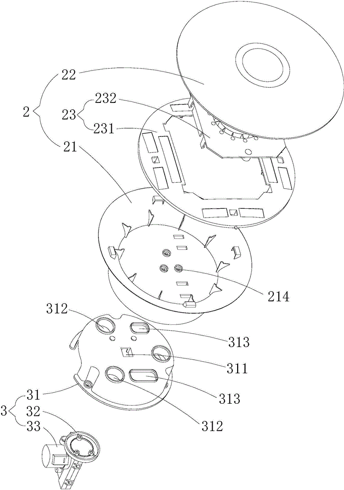 Purifier lifting head structure and air purifier