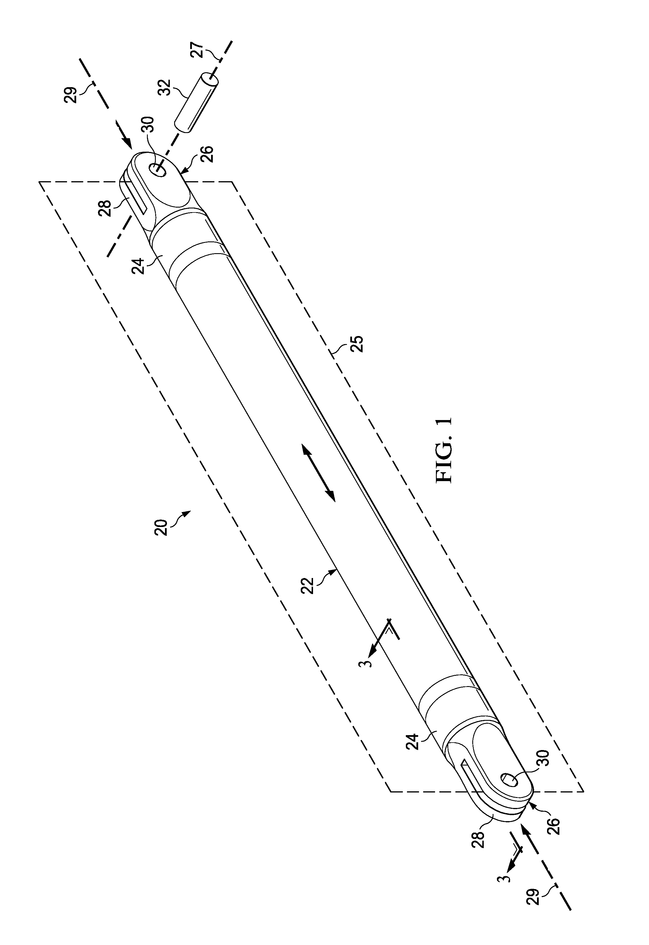 Tubular composite strut having internal stiffening