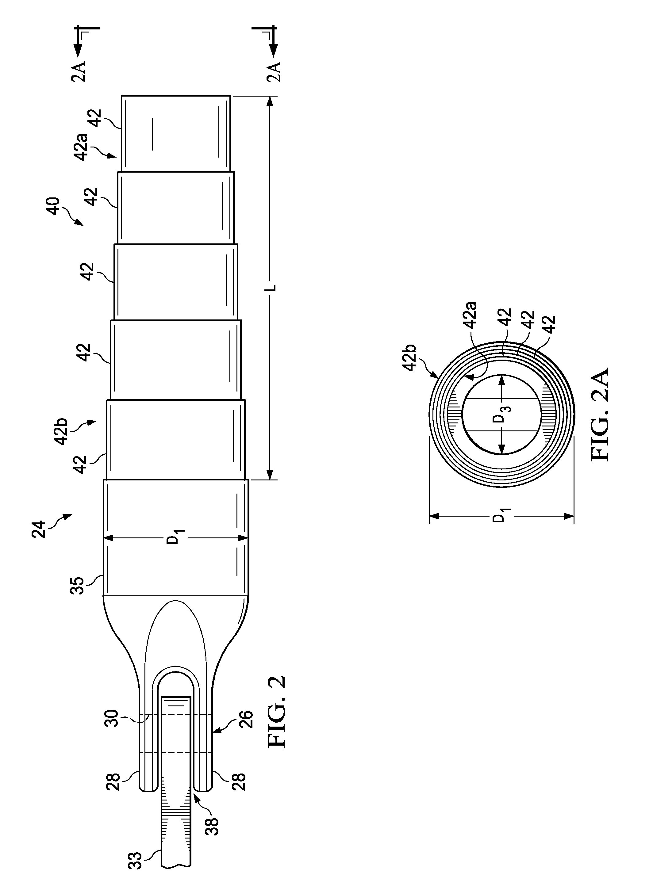 Tubular composite strut having internal stiffening