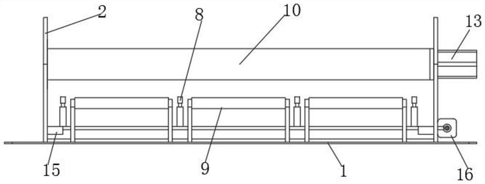 Channel steel stacking device for constructional engineering construction