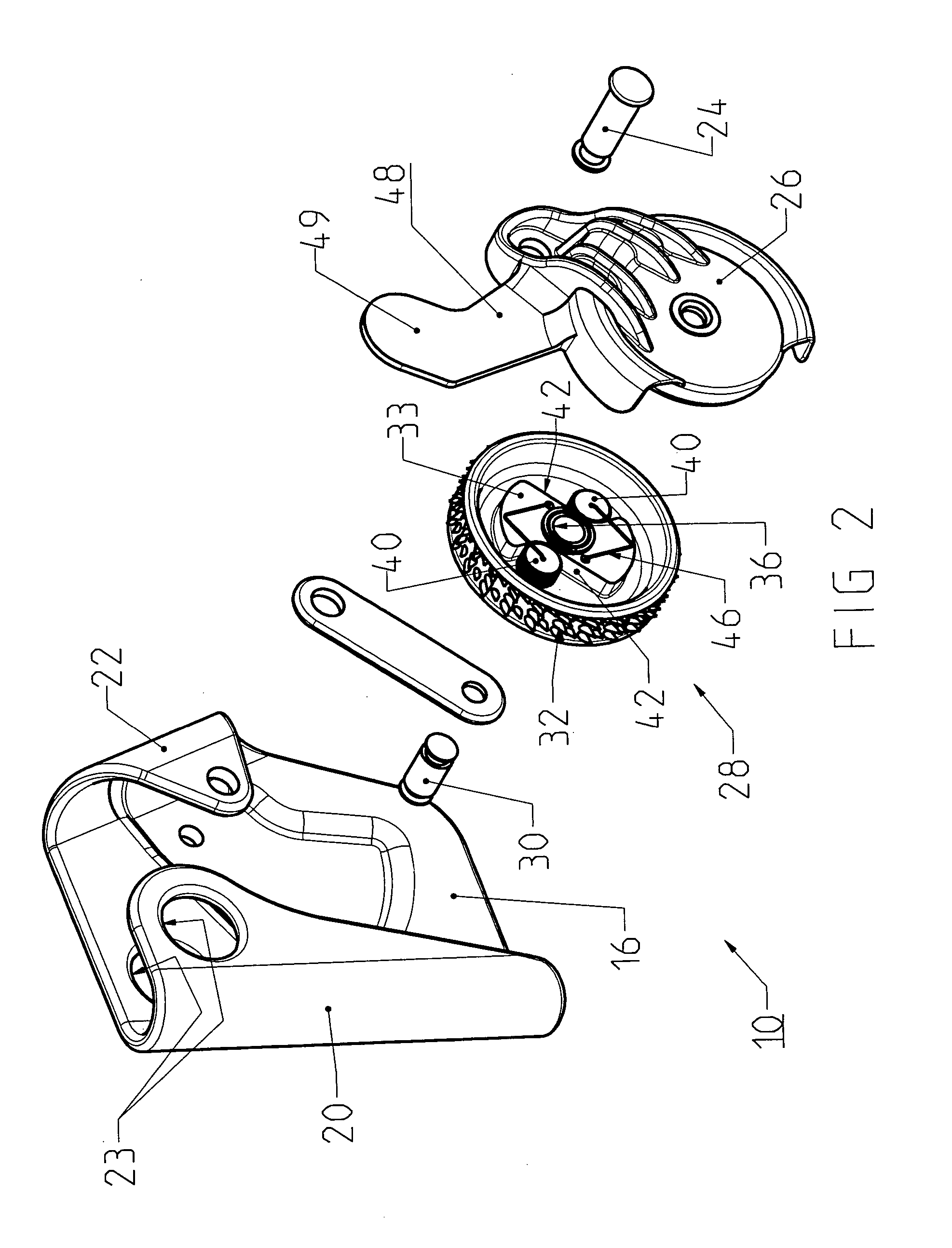 Fall arrest device for a fixed rope