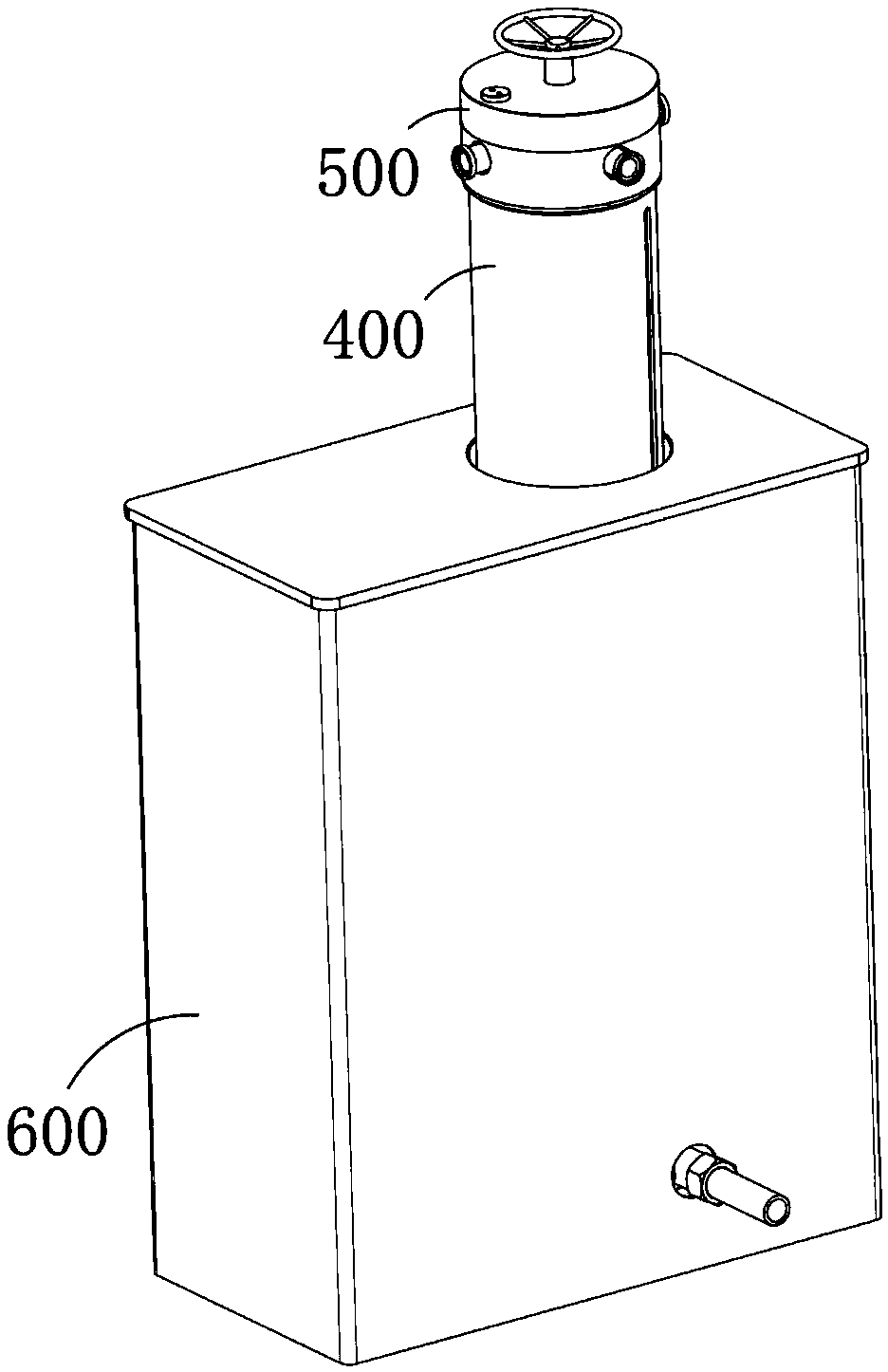 Self-retractable hidden fire hydrant installed on municipal roads or building floors