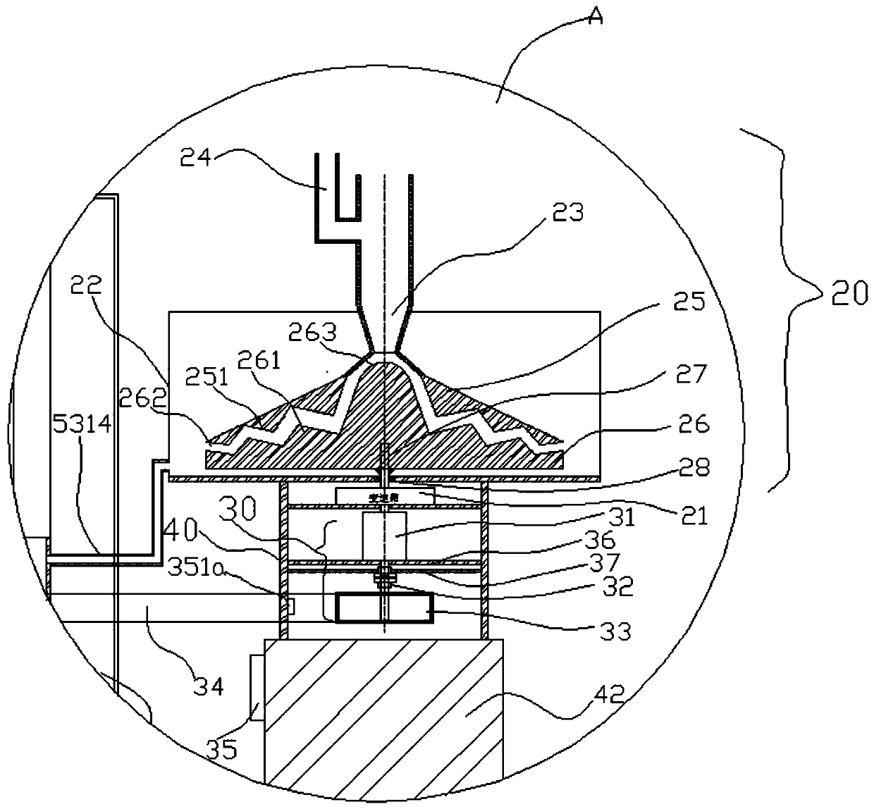 High-speed shearing emulsification device and flotation complete equipment