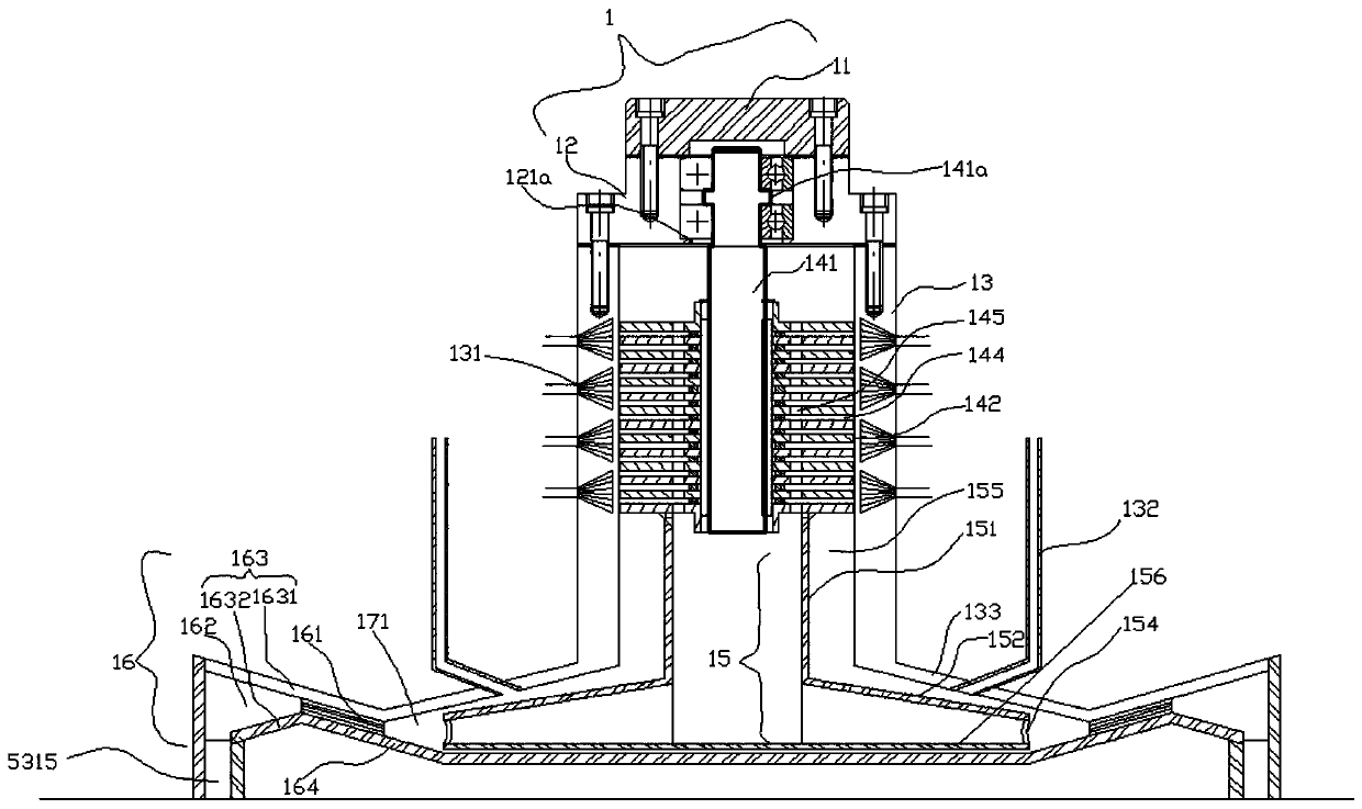 High-speed shearing emulsification device and flotation complete equipment