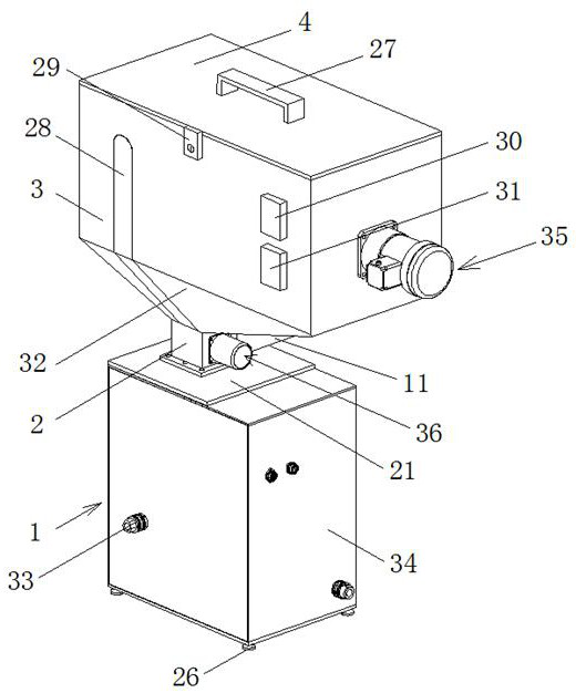 Micro-particle cleaning device for disassembled electric energy meter