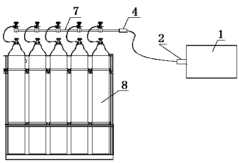 Ultrahigh-purity SF6 pipe gas transmission system