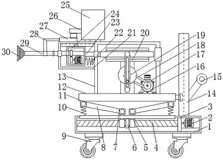 Cleaning device for preventing cow perinatal endometritis