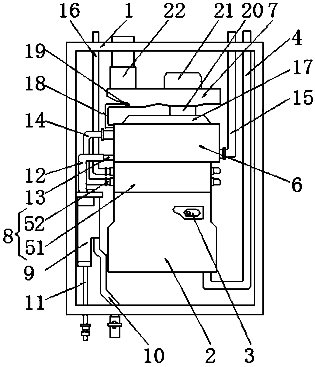 Energy-saving water heater with waste heat recycling function