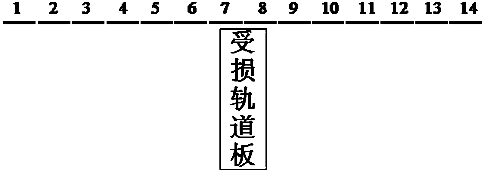 Field maintenance method for CRTSII slab-track track boards