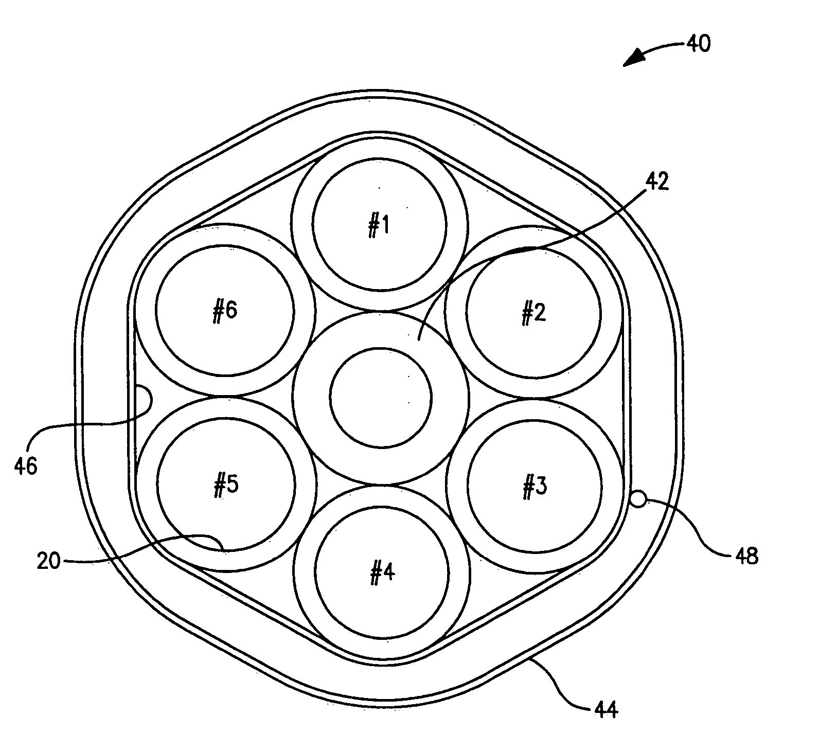 Air blown fiber (ABF) cable with low composite coefficient of thermal expansion