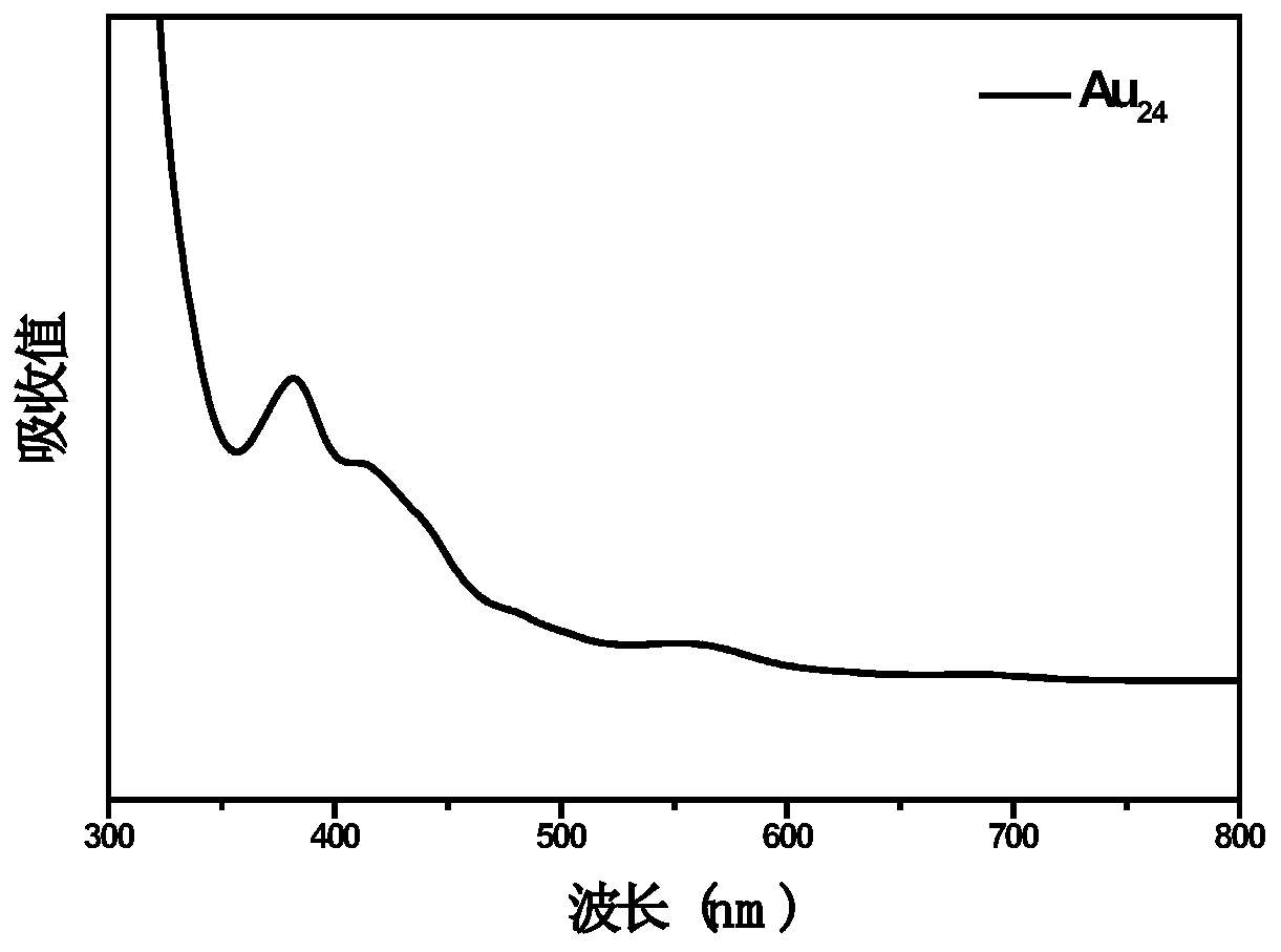 Gold cluster preparation method and application of gold cluster to catalysis of CO2 reaction