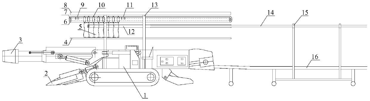 Forward-movement coal cutting and retracting filling mining method for open-air end slope