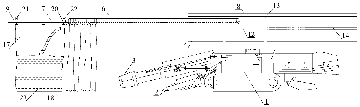 Forward-movement coal cutting and retracting filling mining method for open-air end slope