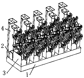 Treatment device for sewage pool