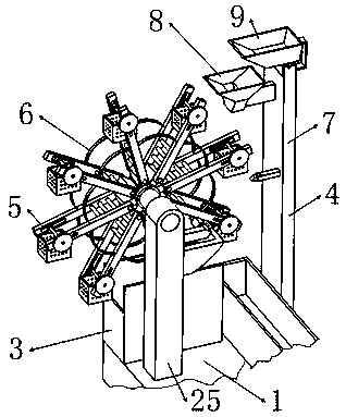 Treatment device for sewage pool