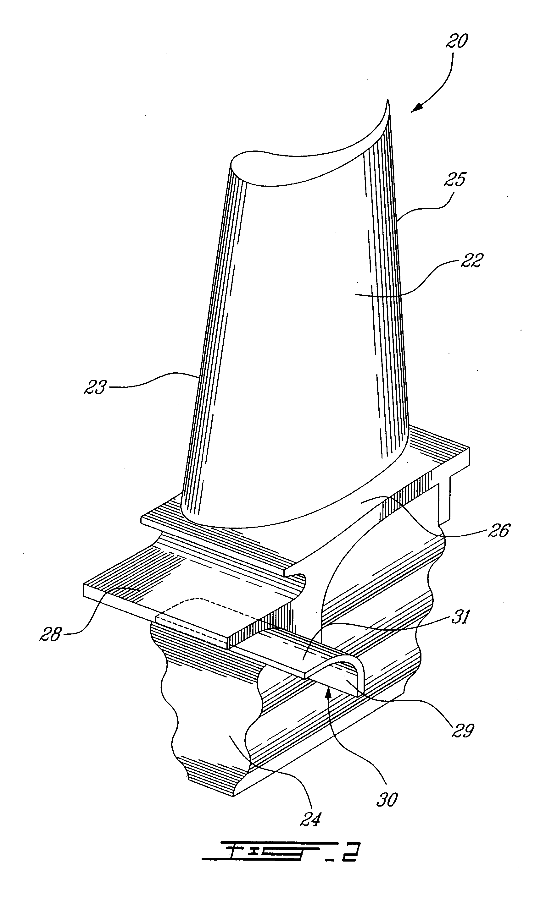 Blades for a gas turbine engine with integrated sealing plate and method