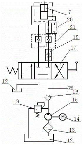 Hydraulic lifting control system for double-tire lifting axle