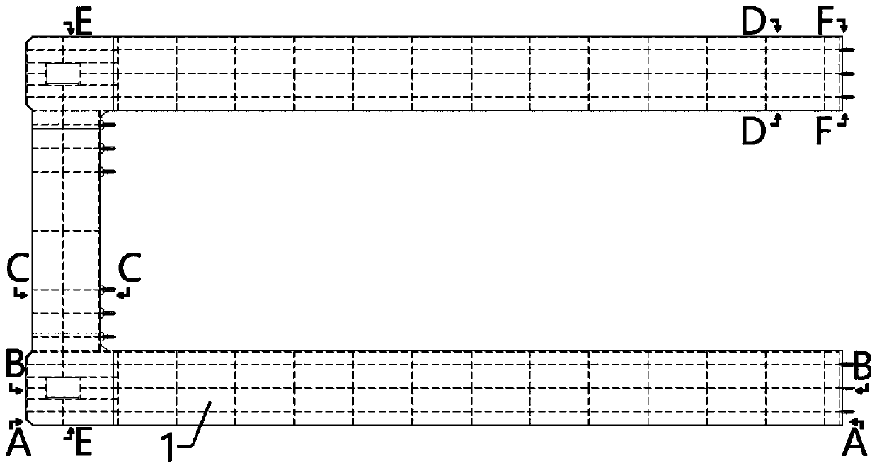 Thin plate segment turning-over tool