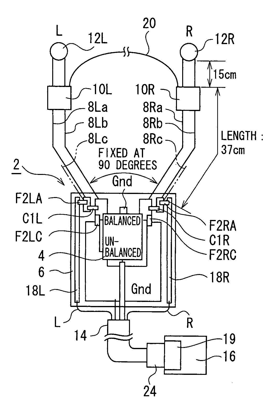 Earphone antenna, composite coil and coaxial cable used therefor, and wireless device provided with the earphone antenna