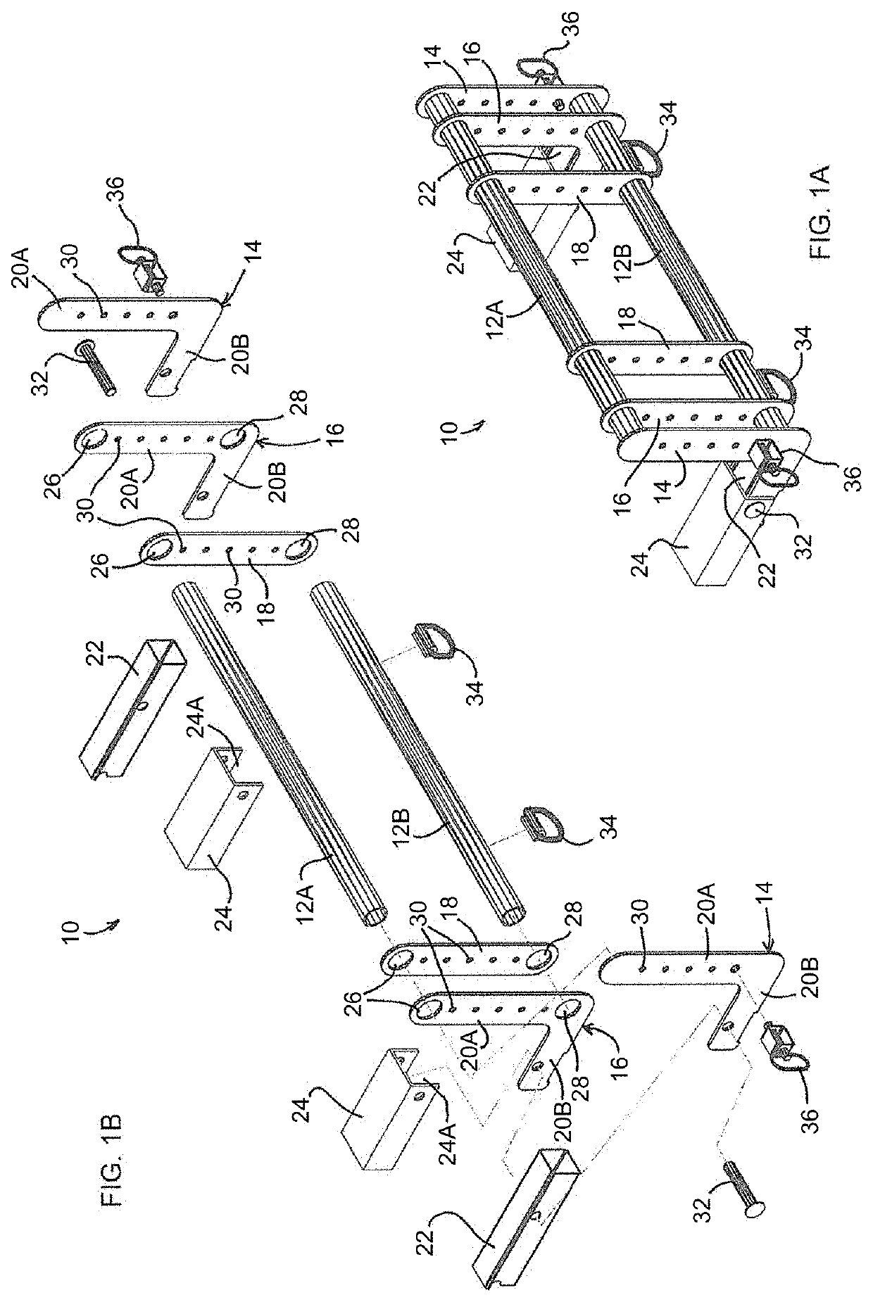 Adapter assemblies and methods for mounting implements and accessories to passenger vehicles therewith