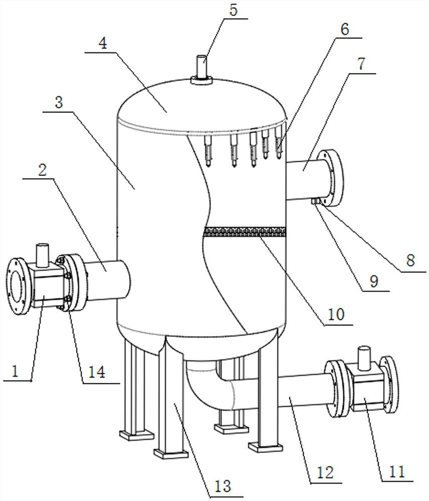 An intelligent device and method for high-pressure flushing river water filtration