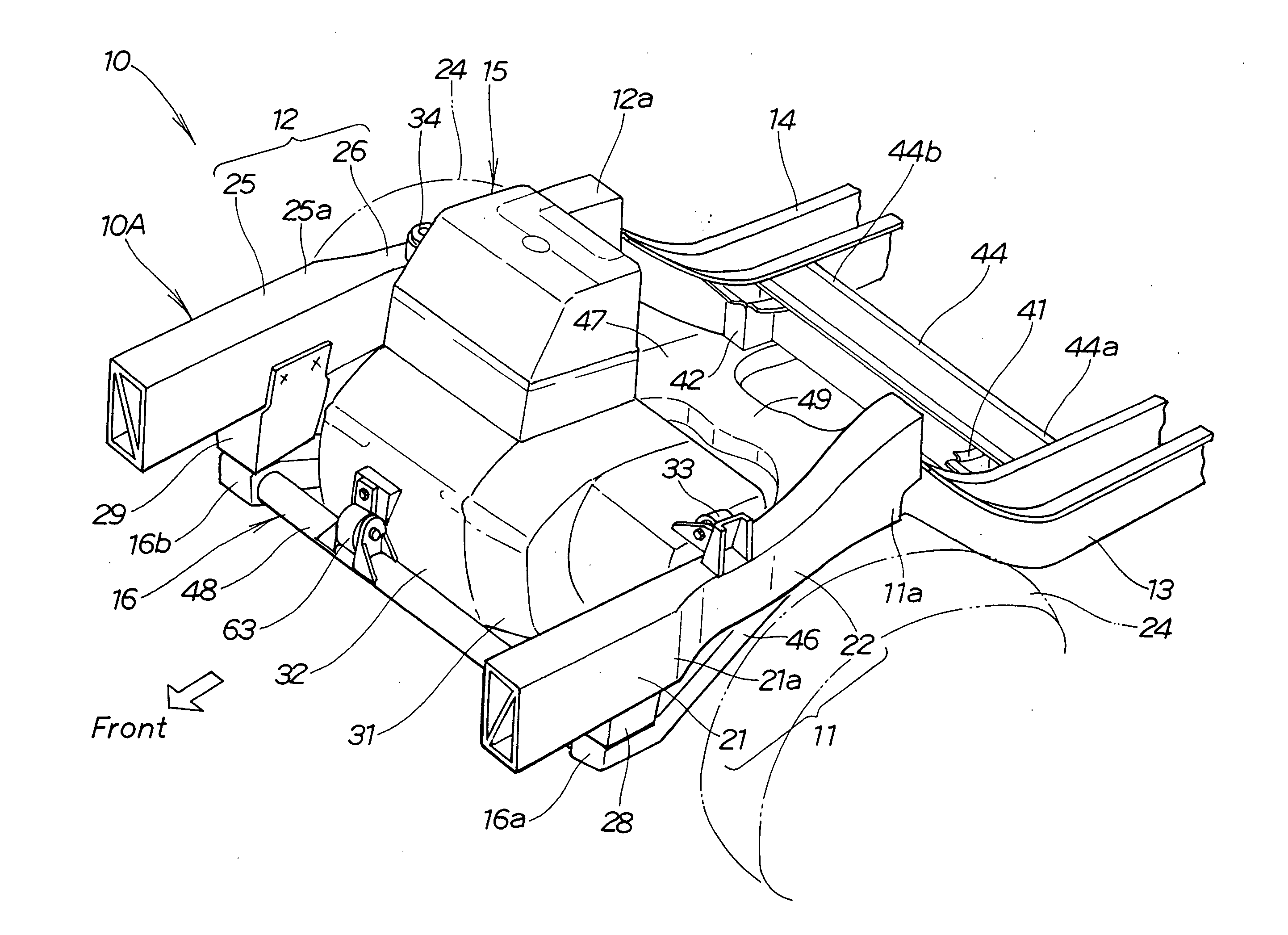 Front vehicle body structure