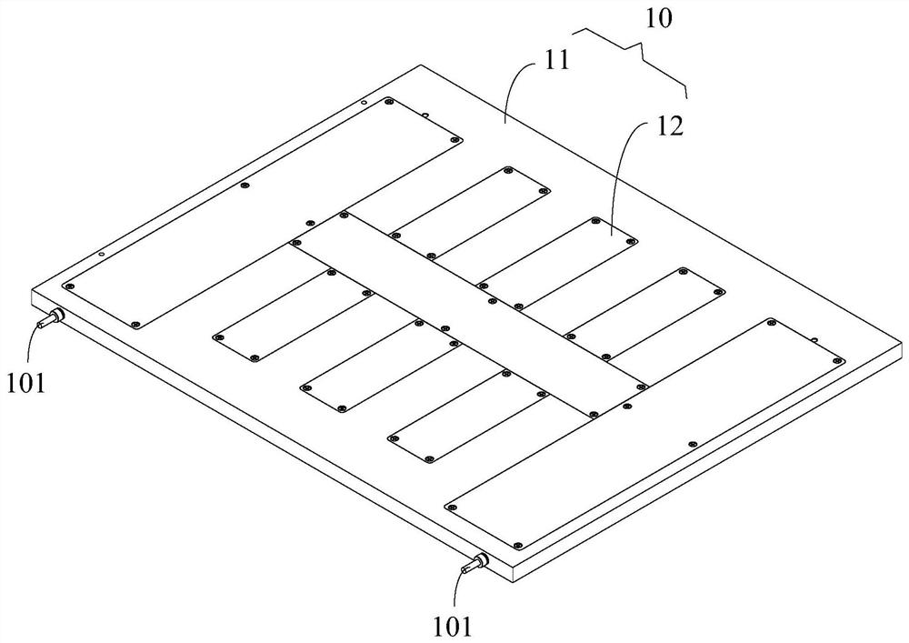 Electric heating device of layer type oven and layer type oven