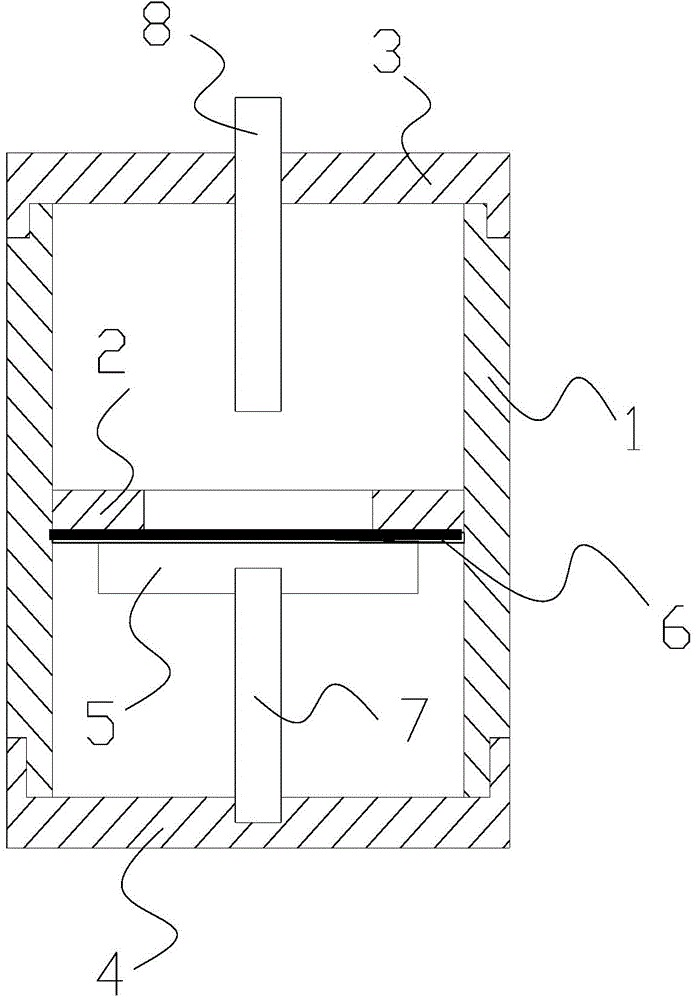 Partial discharge test oil cup for oil-paper insulation