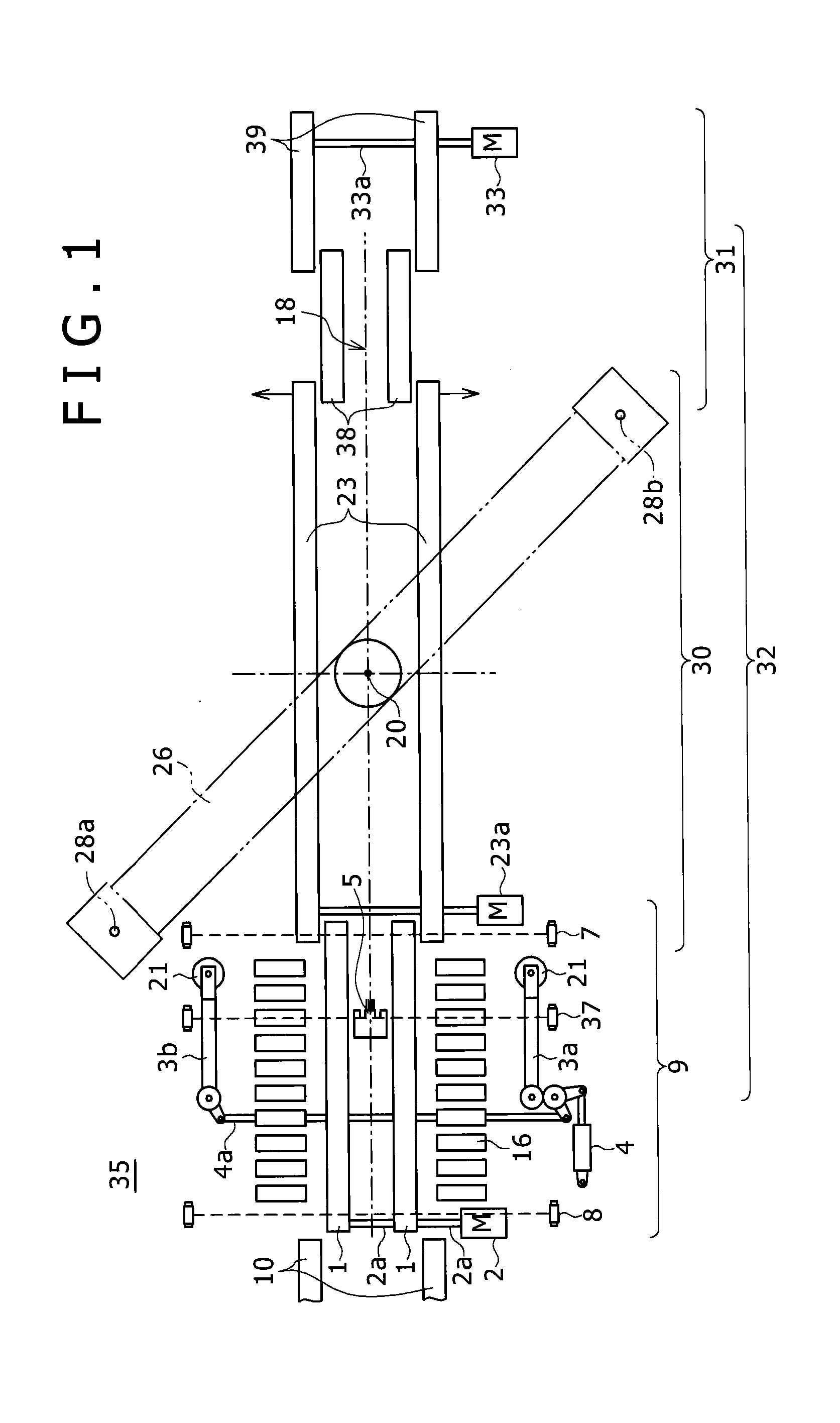 Tire testing machine conveyor