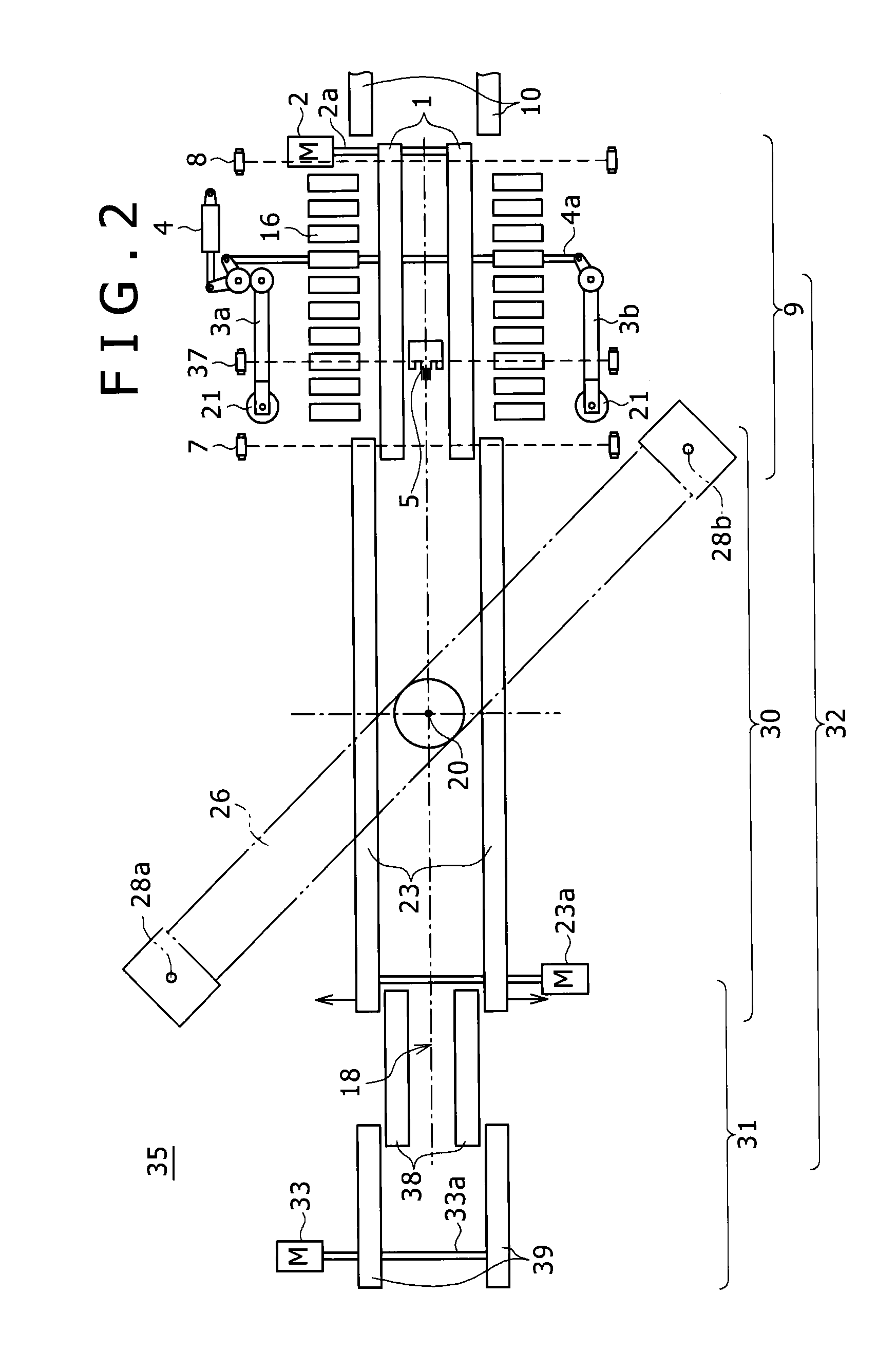 Tire testing machine conveyor