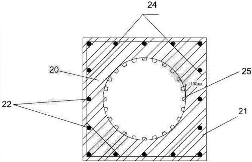 Composite column and fabrication method thereof