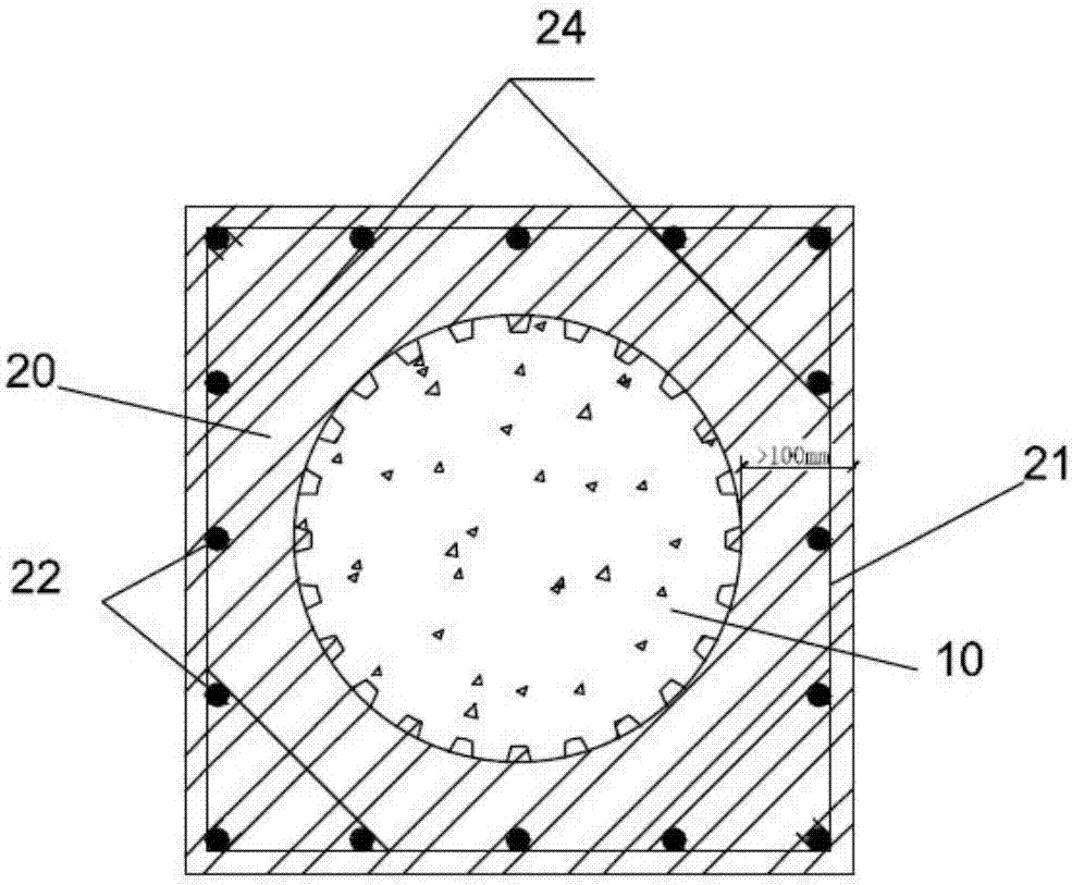 Composite column and fabrication method thereof