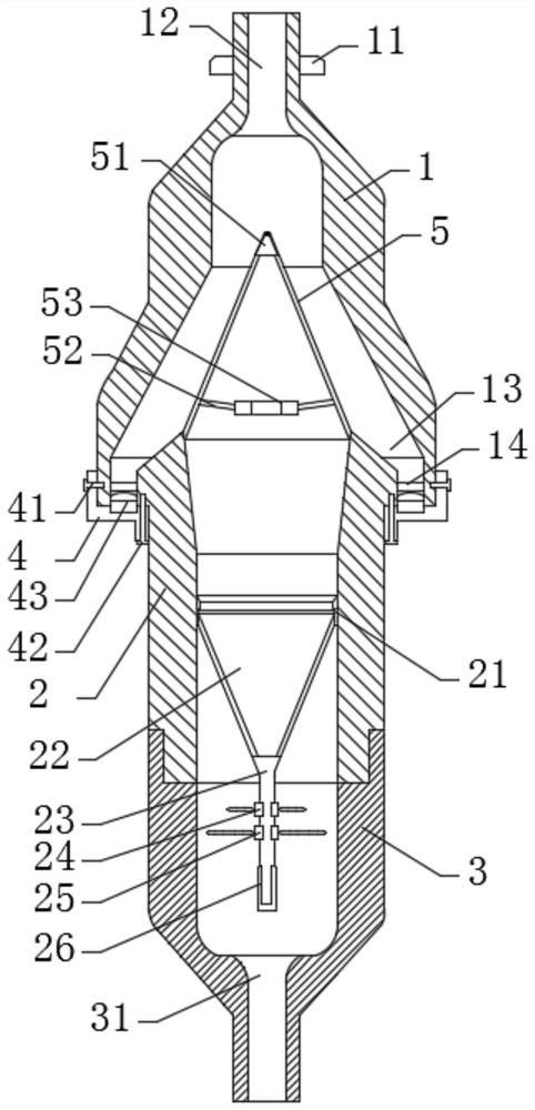 Cooling tower water inflow anti-blockage cleaning facilitating mechanism