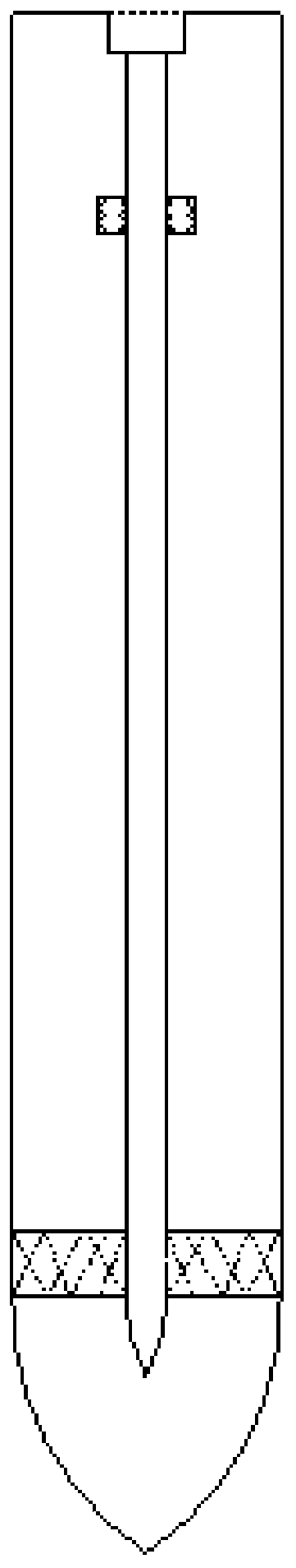 Stopper rod with crusting preventing heat preservation function