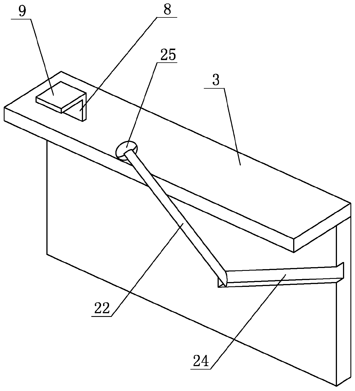 An escalator pedal installation structure for preventing stepping in the air