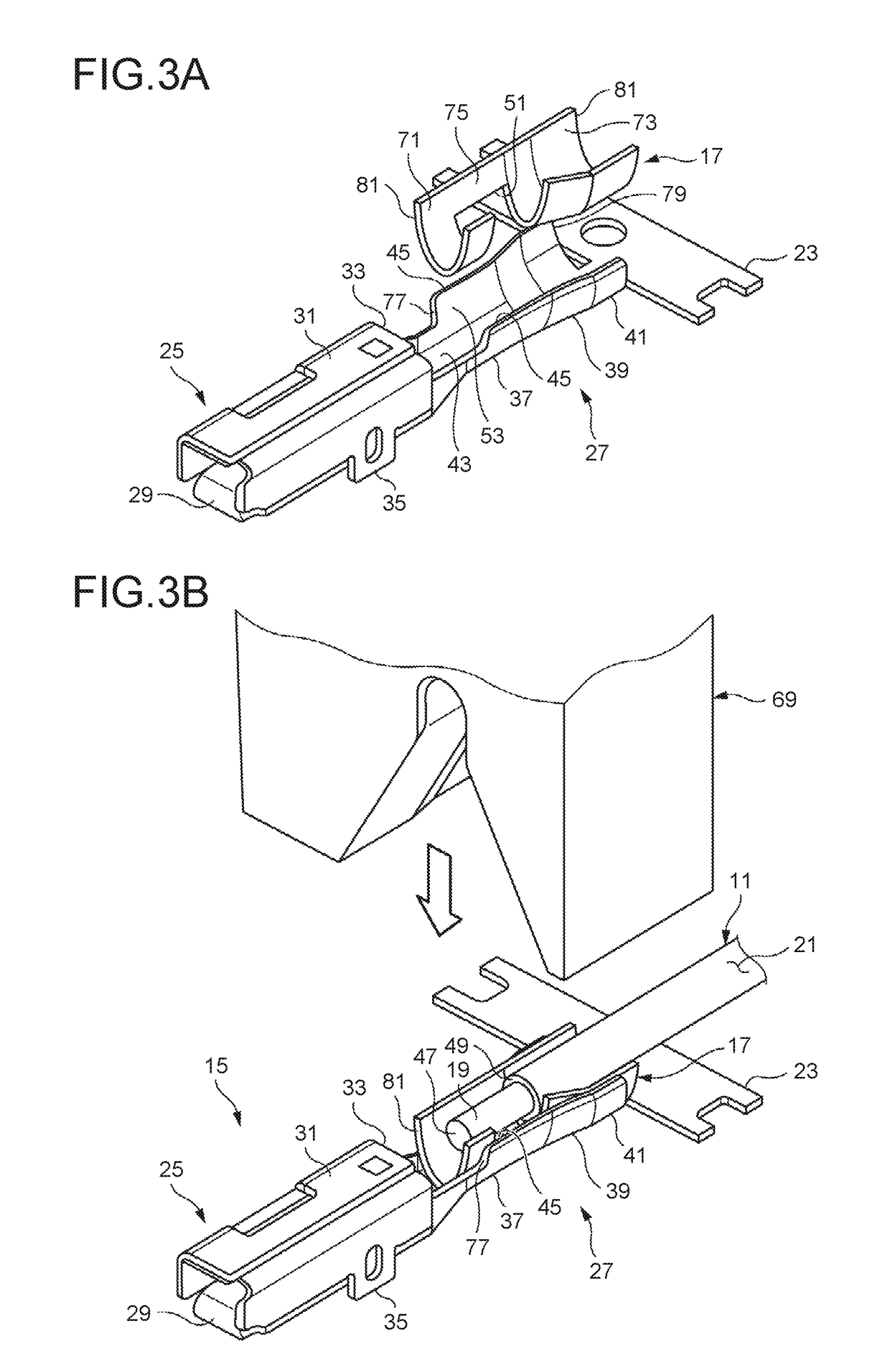 Connecting structure of crimp terminal and electric wire